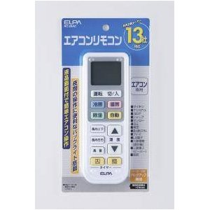 Amazon.co.jp: ELPA 国内主要メーカー13社対応 エアコンリモコン RC